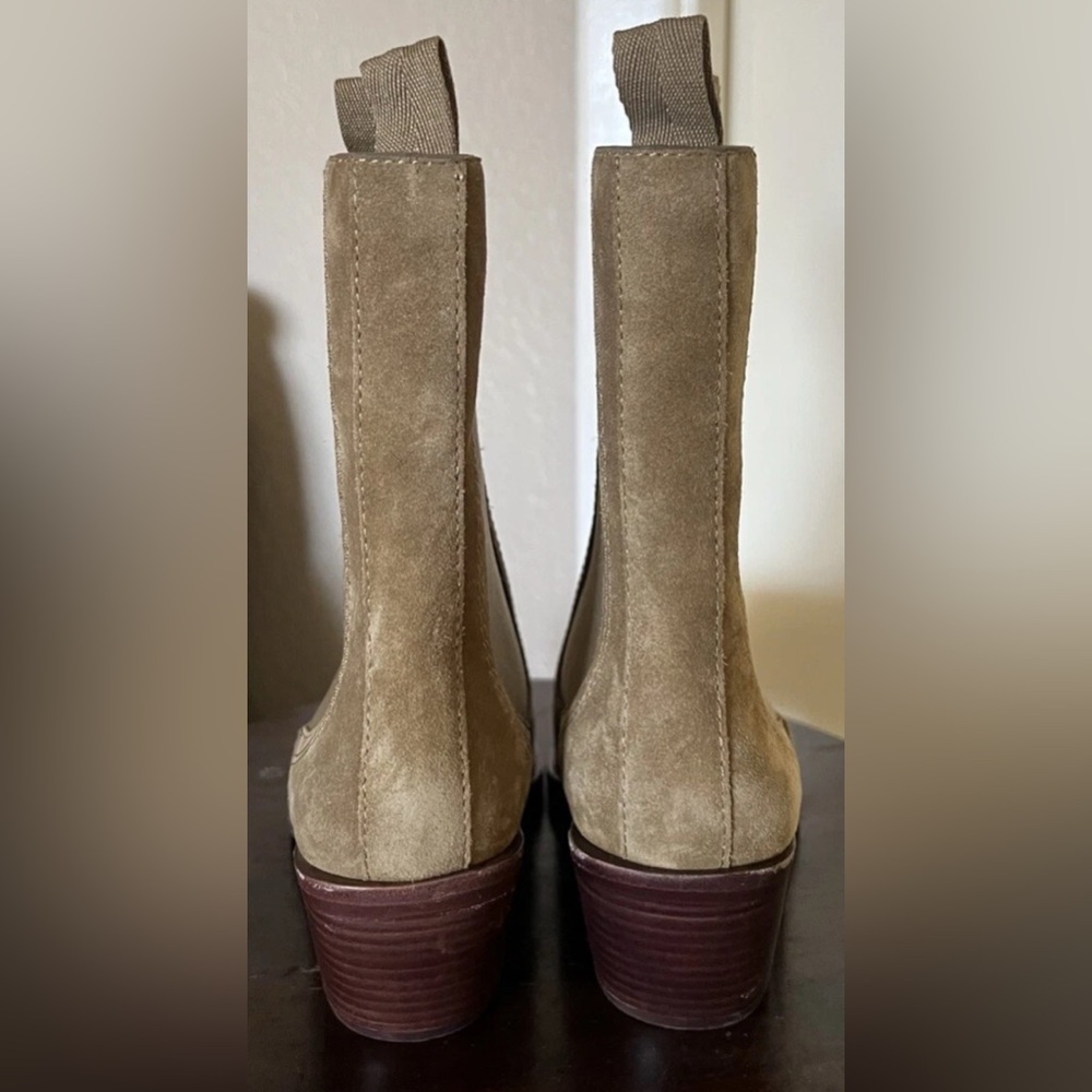 Loeffler Randall NAT Mid Western Ankle Chelsea SUEDE Boots US 6 - Picture 4 of 6